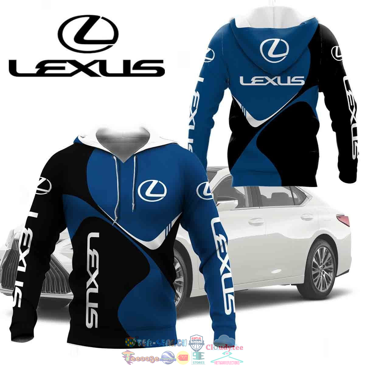 Lexus ver 7 3D hoodie and t-shirt