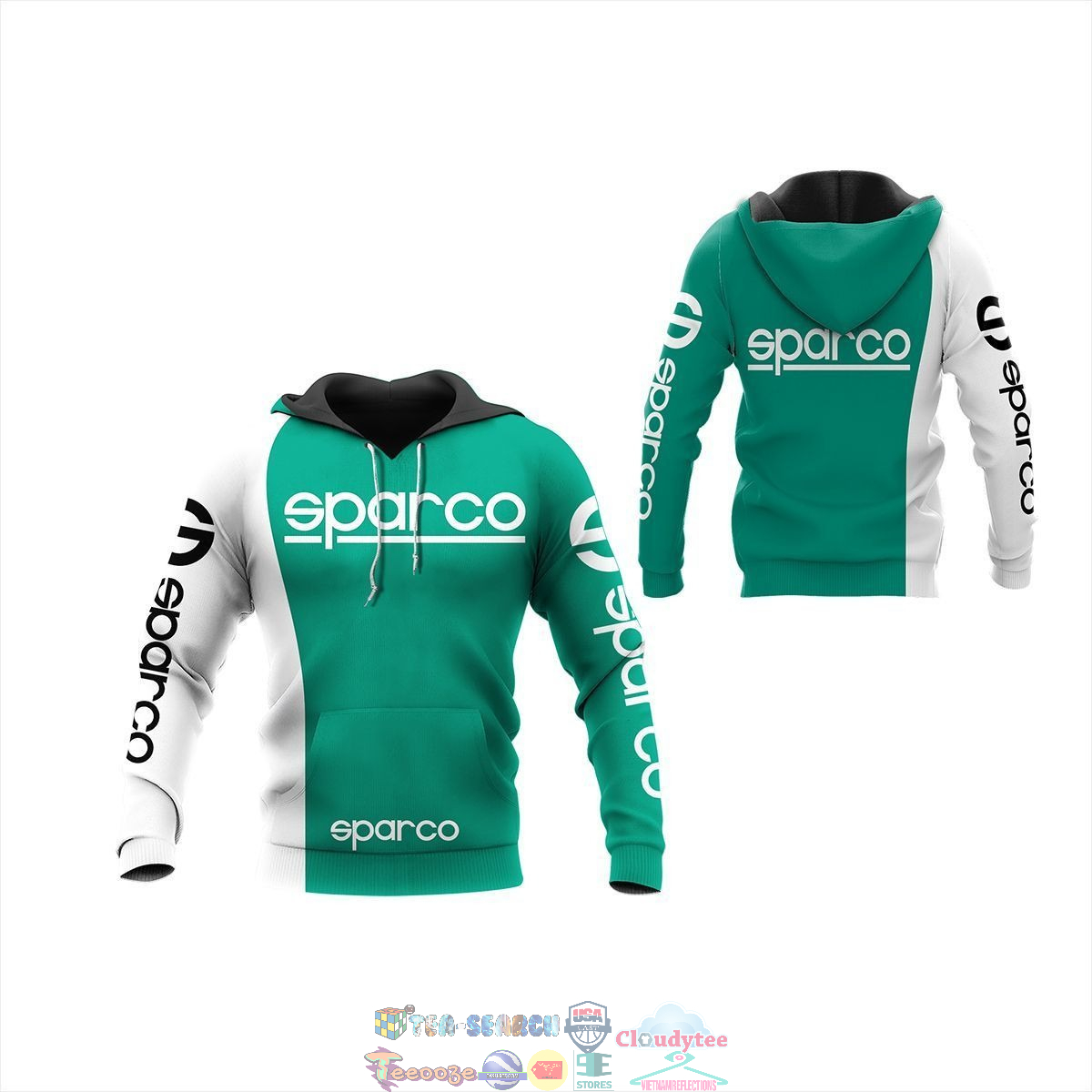 Sparco ver 63 3D hoodie and t-shirt