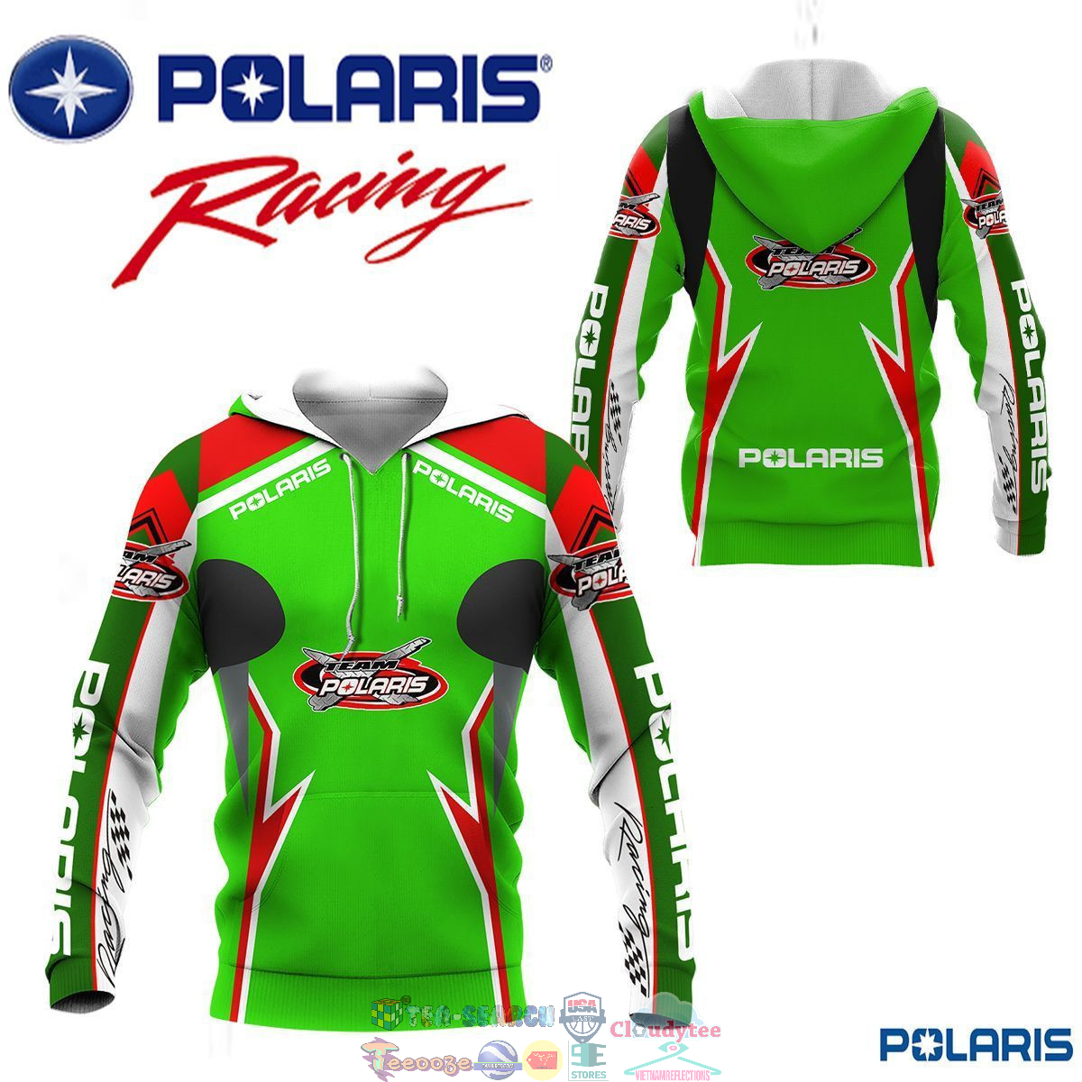 Polaris Racing Team ver 8 3D hoodie and t-shirt