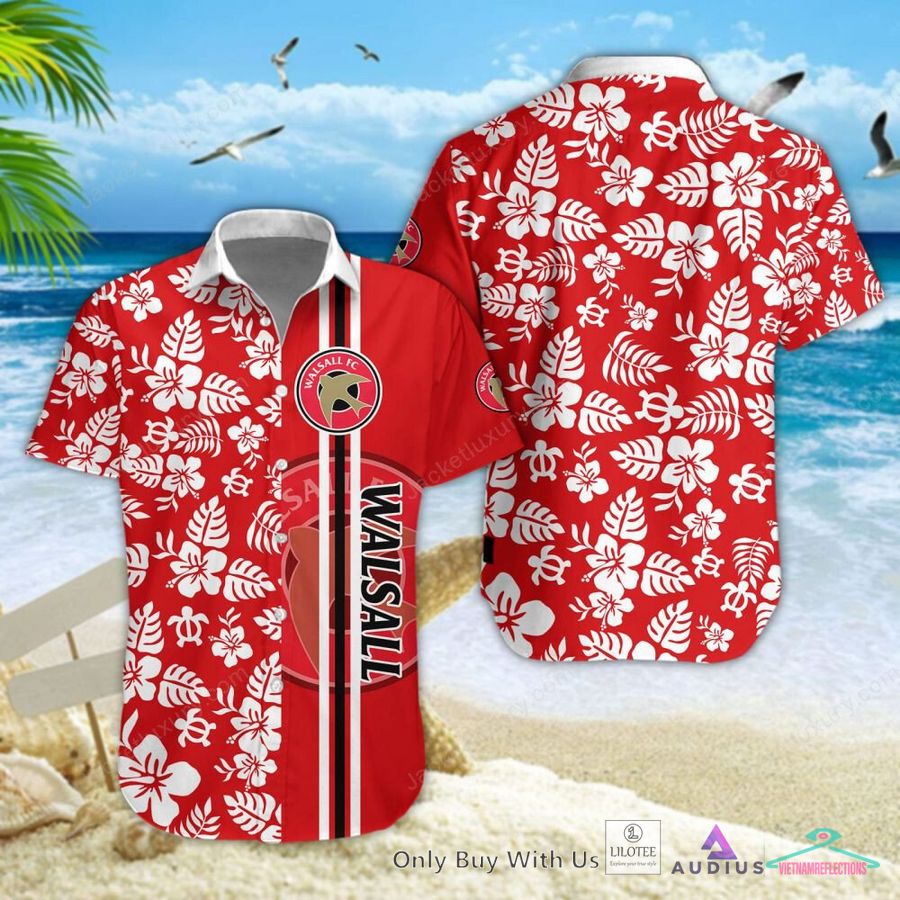 Walsall FC Hibiscus Hawaiian Shirt - Oh! You make me reminded of college days