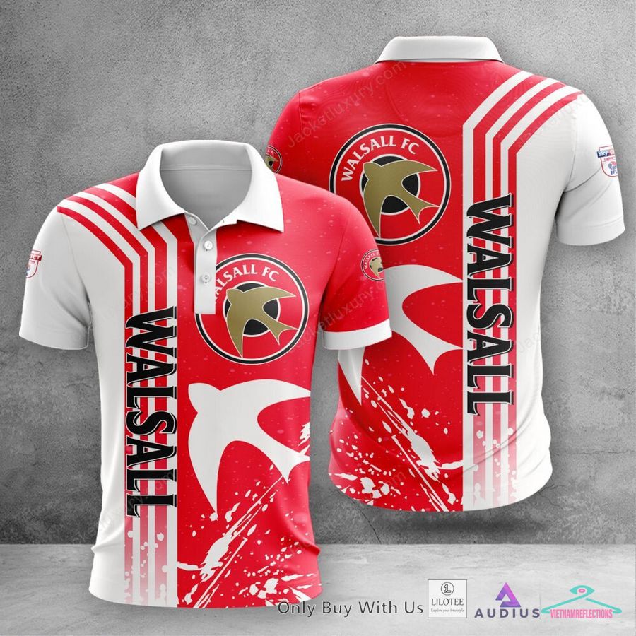 NEW Walsall FC red white Bomber jacket, Shirt
