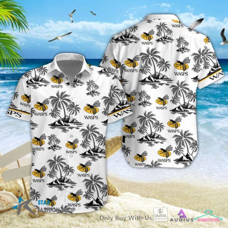 Wasps RFC Coconut Hawaiian Shirt, Short - You look handsome bro