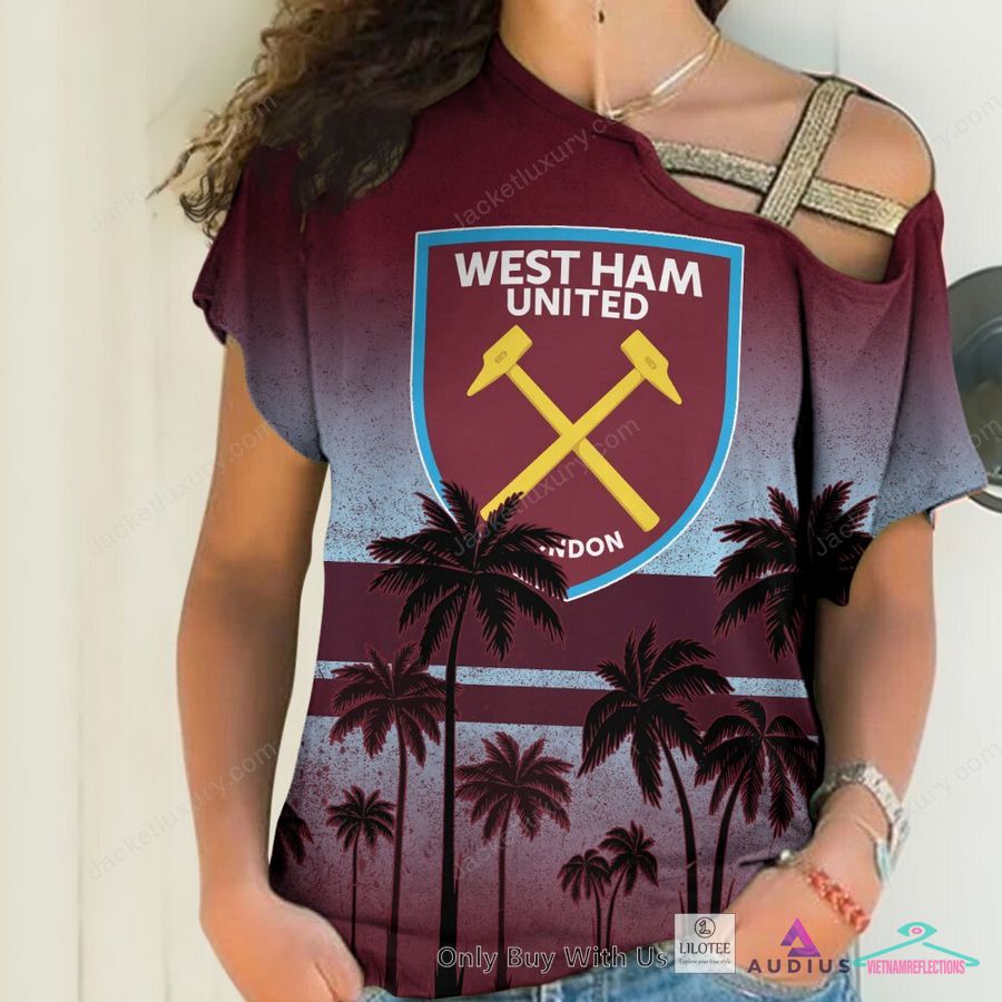 NEW West Ham United F.C Coconut Hawaiian Shirt, Short 10