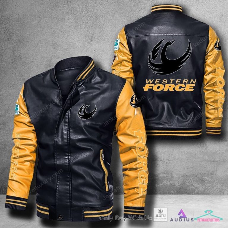 Western Force Bomber Leather Jacket - Best click of yours