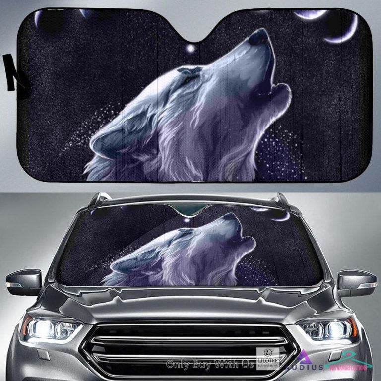 White Wolf Moon Native American Car Sun Shades - My favourite picture of yours
