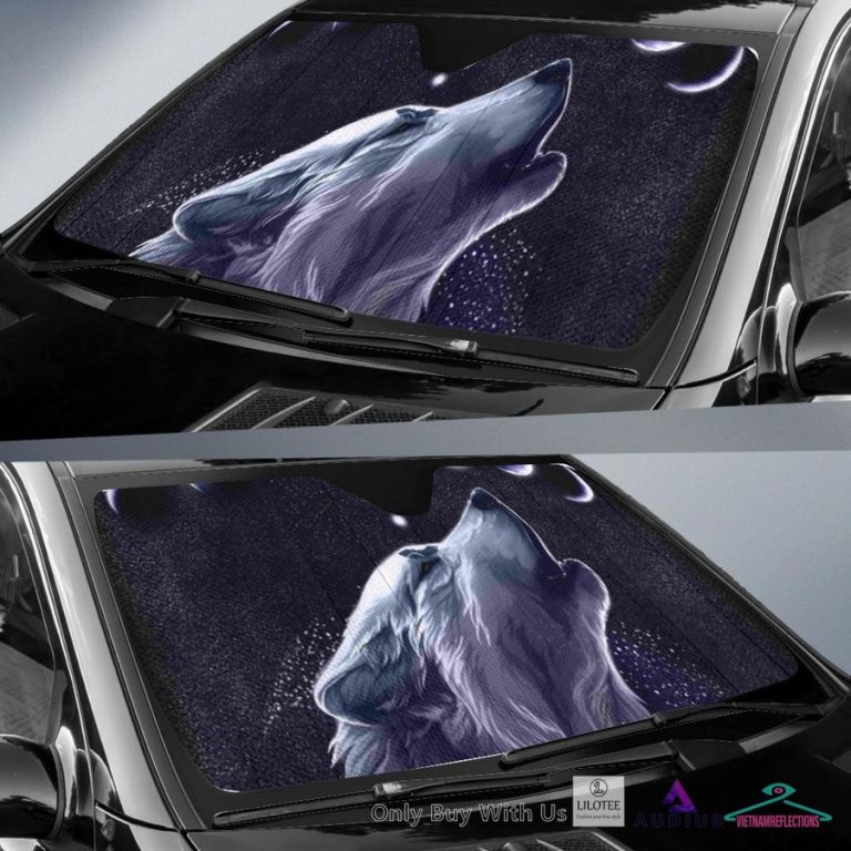 White Wolf Moon Native American Car Sun Shades - Pic of the century