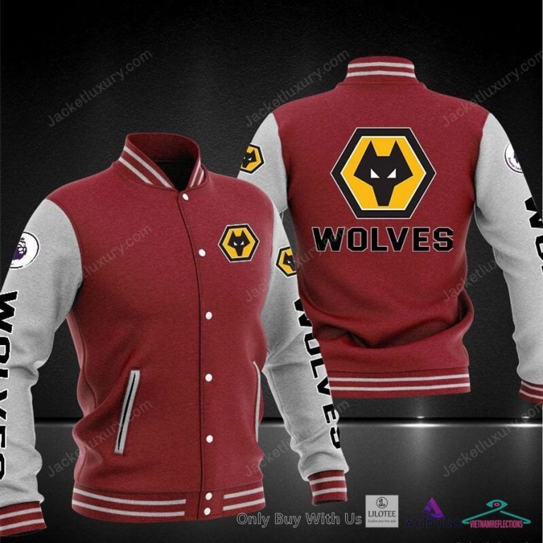 NEW Wolverhampton Wanderers F.C Baseball Jacket 8