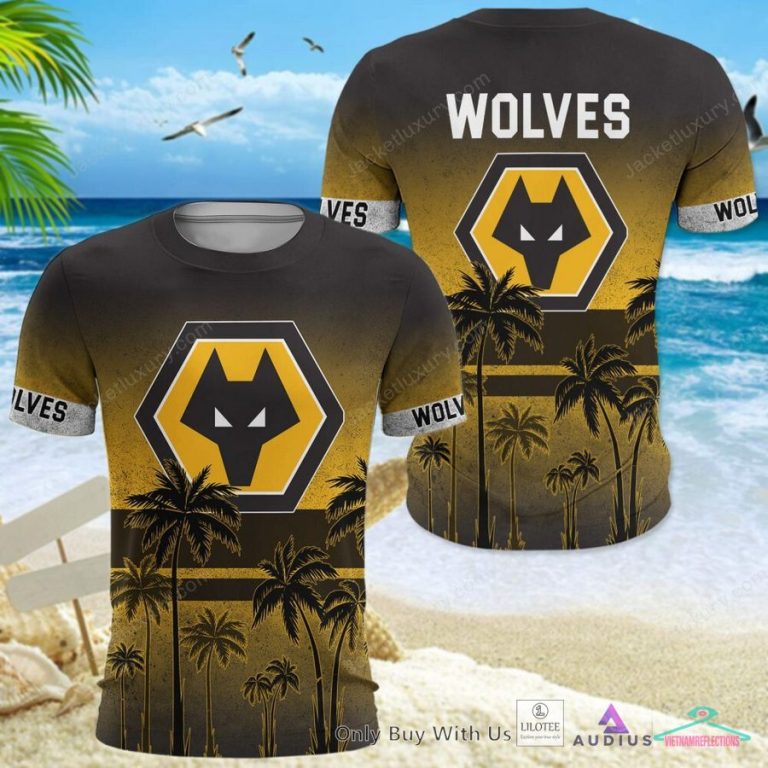 NEW Wolverhampton Wanderers F.C Coconut Hawaiian Shirt, Short 18