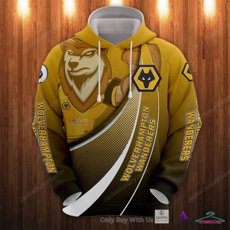 NEW Wolverhampton Wanderers F.C Yellow Hoodie, Pants 11