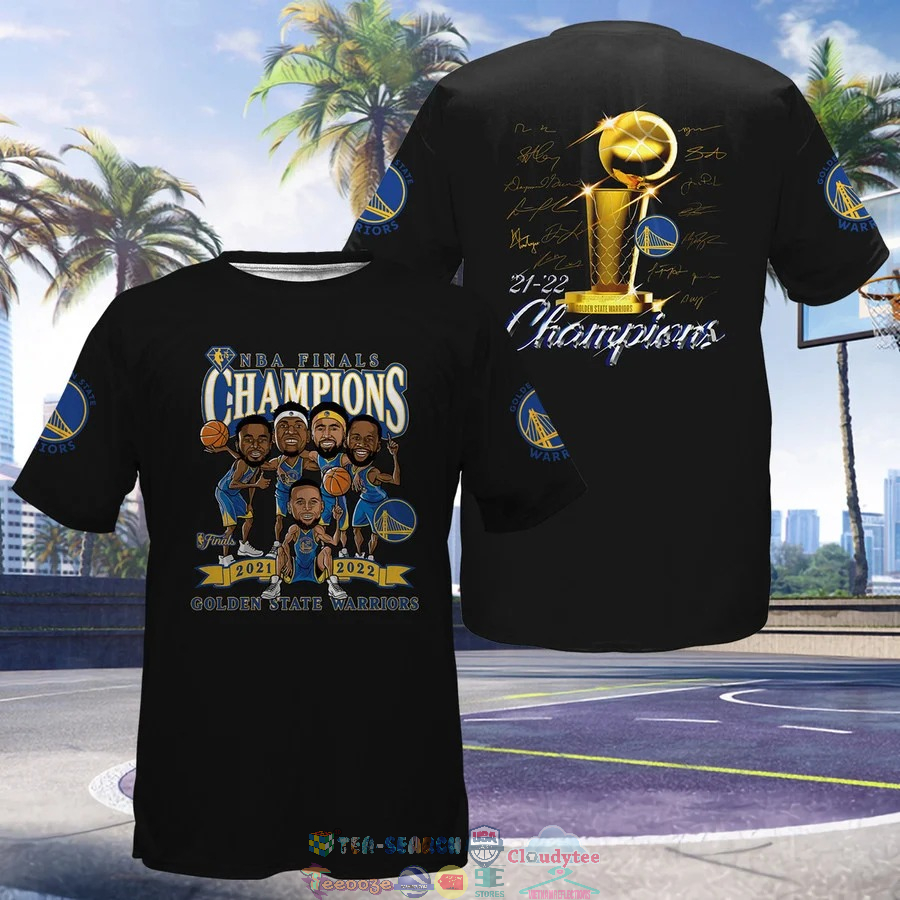 Golden State Warriors Finals Champions Trophy 3D Shirt