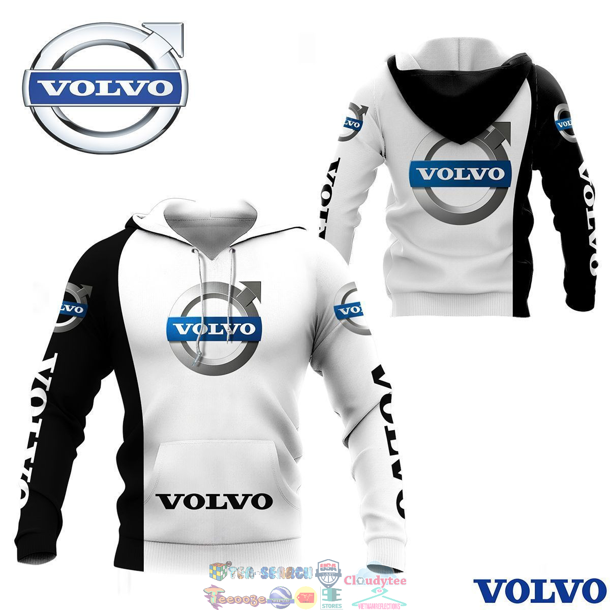 Volvo ver 2 3D hoodie and t-shirt
