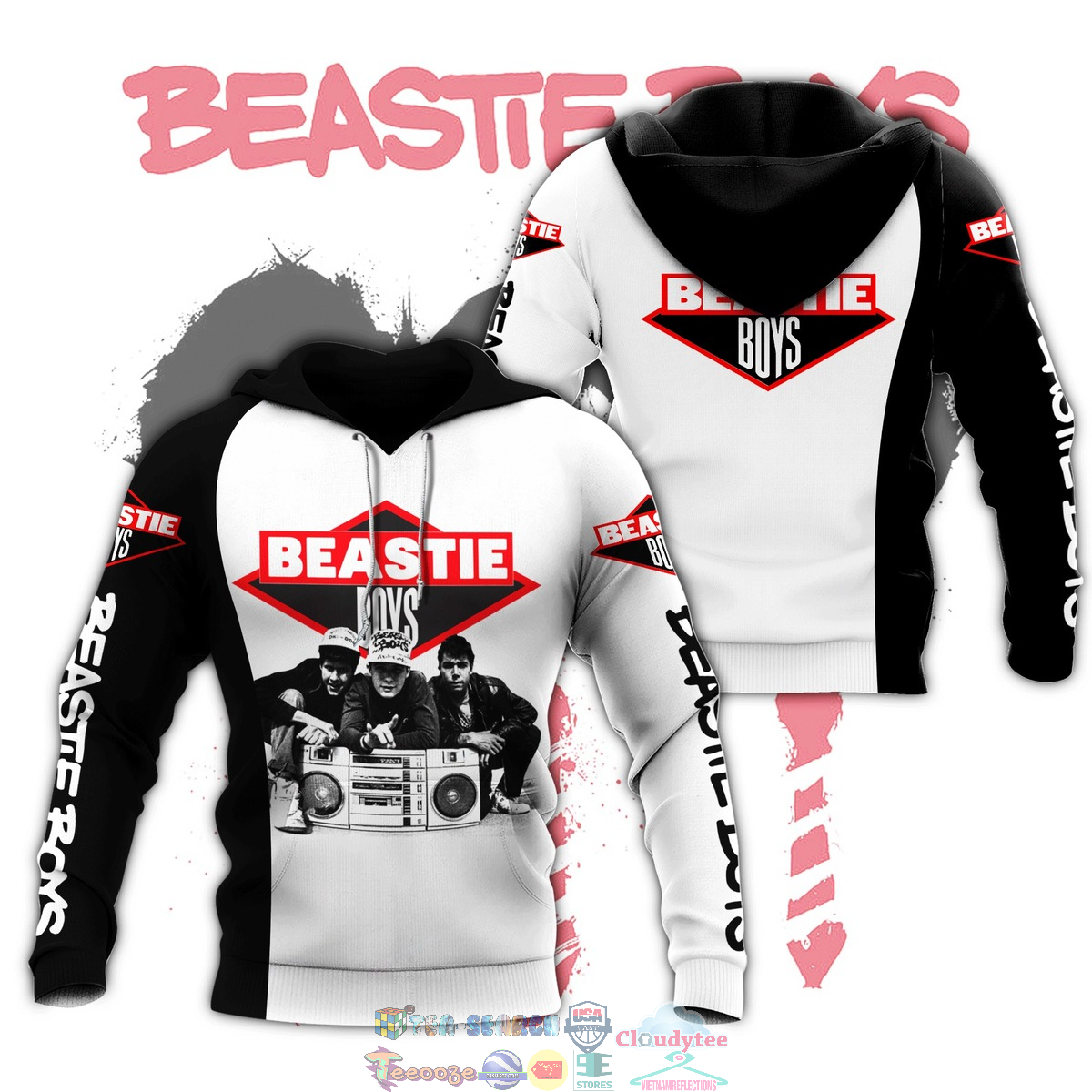 Beastie Boys Band ver 1 3D hoodie and t-shirt