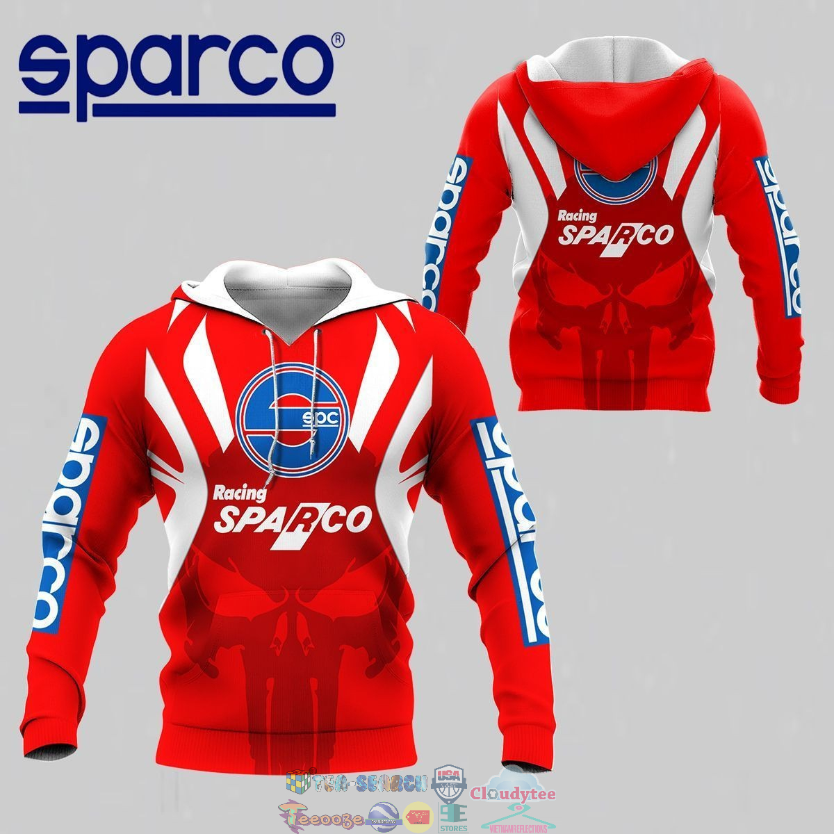 Sparco ver 29 3D hoodie and t-shirt