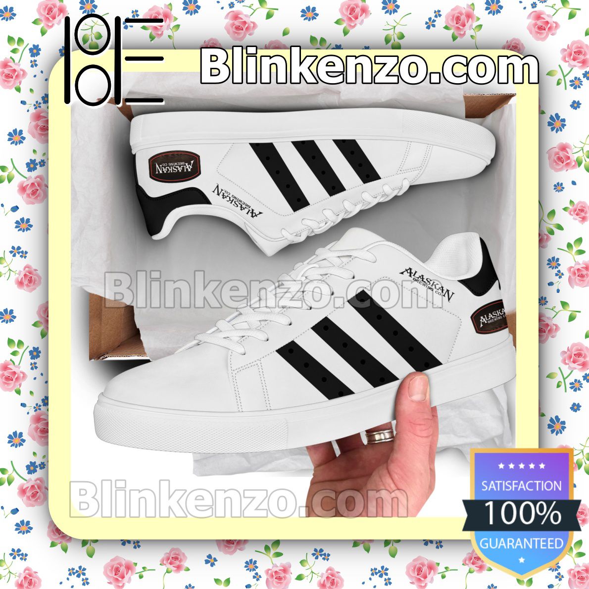 Gorgeous Alaskan Brewing Logo Brand Adidas Low Top Shoes