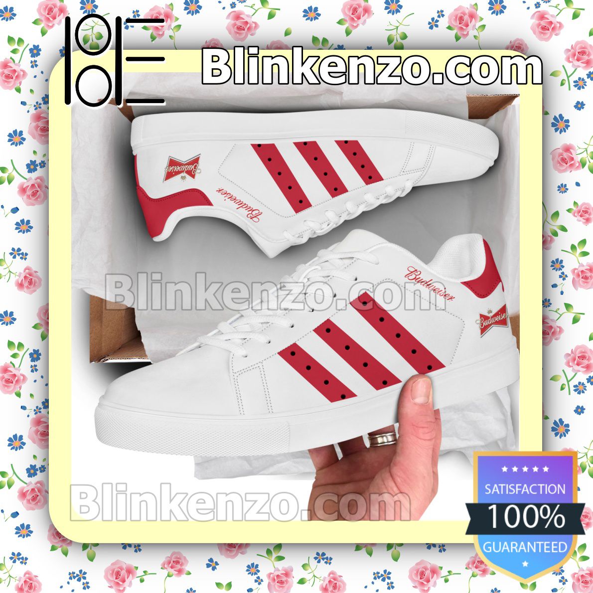 Budweiser Logo Brand Adidas Low Top Shoes