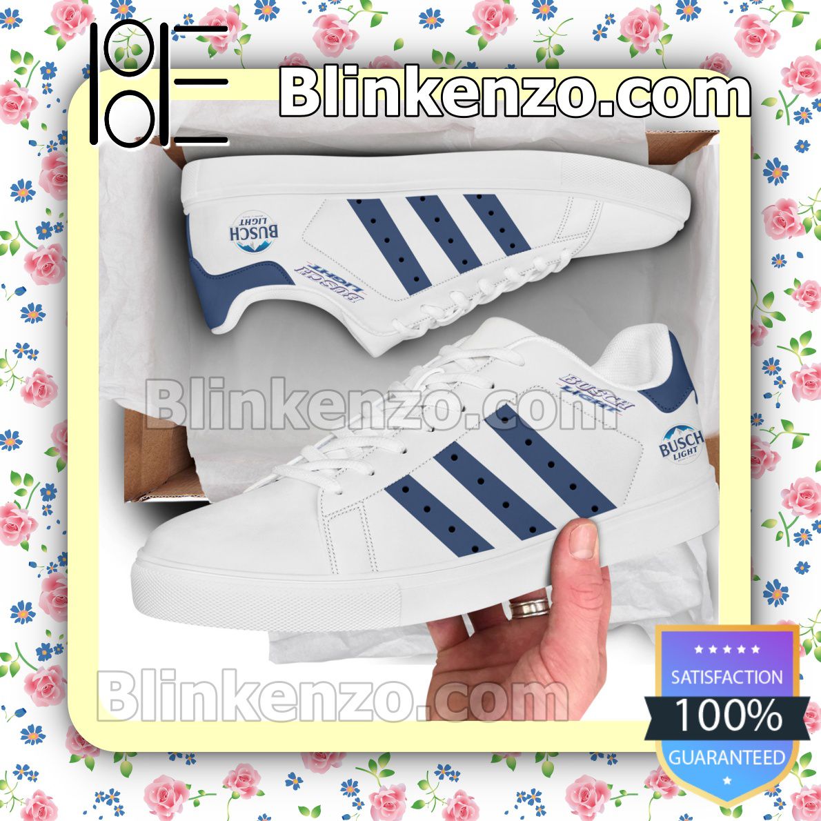 Near me Busch Light Logo Brand Adidas Low Top Shoes