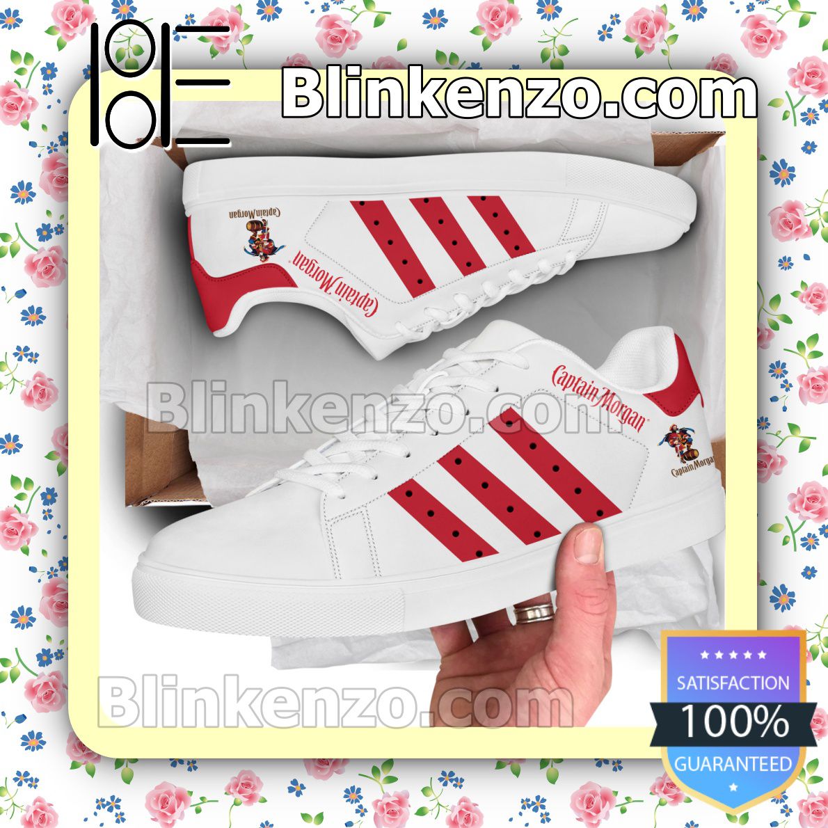 Captain Morgan Logo Brand Adidas Low Top Shoes