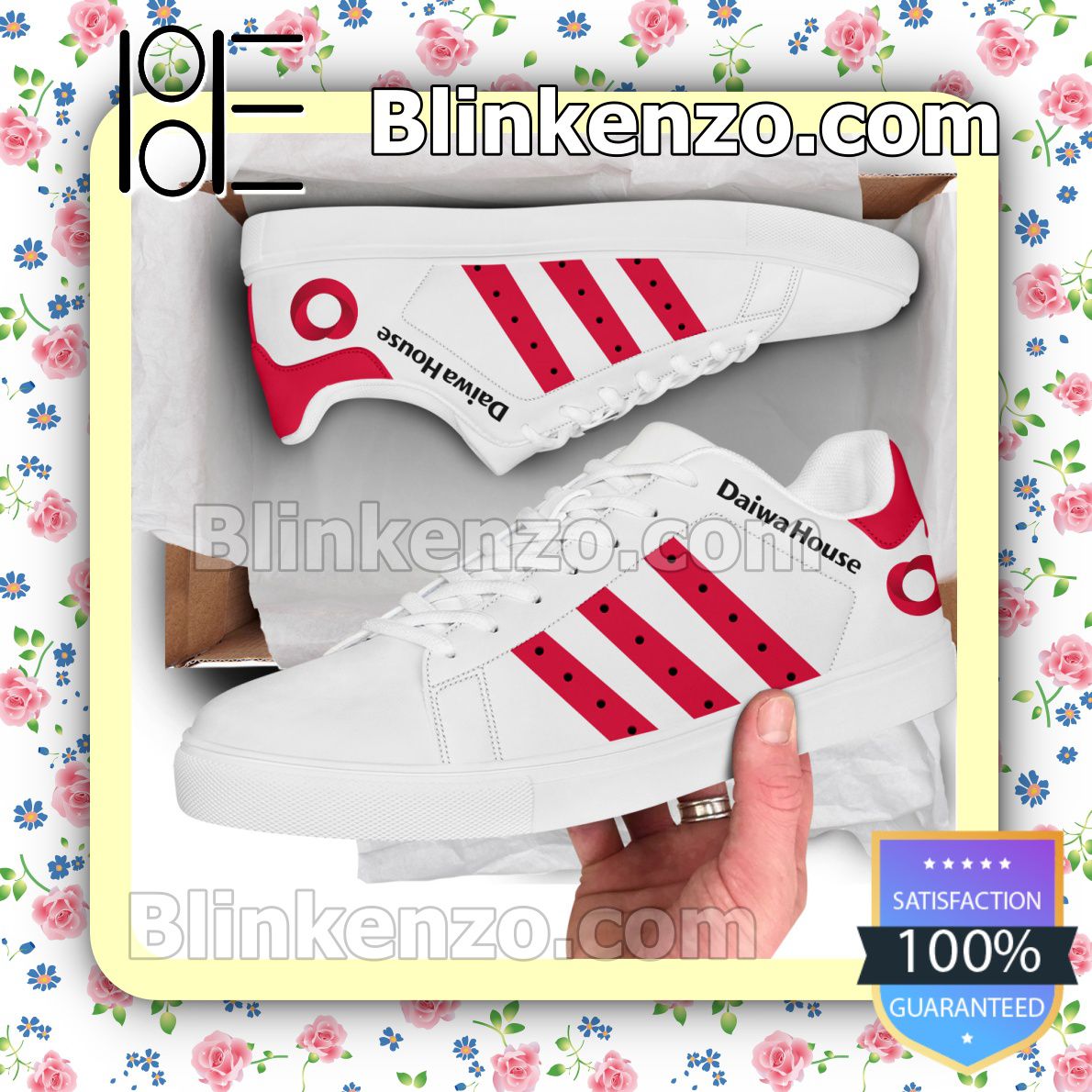 Print On Demand Daiwa House Logo Brand Adidas Low Top Shoes