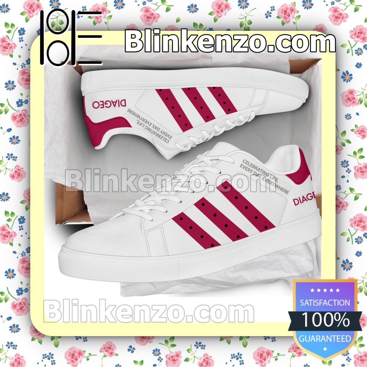 Perfect Diageo Logo Brand Adidas Low Top Shoes