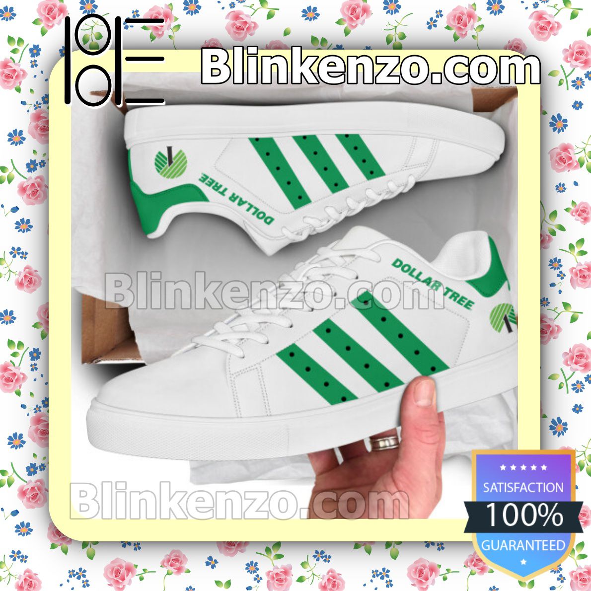 Free Ship Dollar Tree Logo Brand Adidas Low Top Shoes