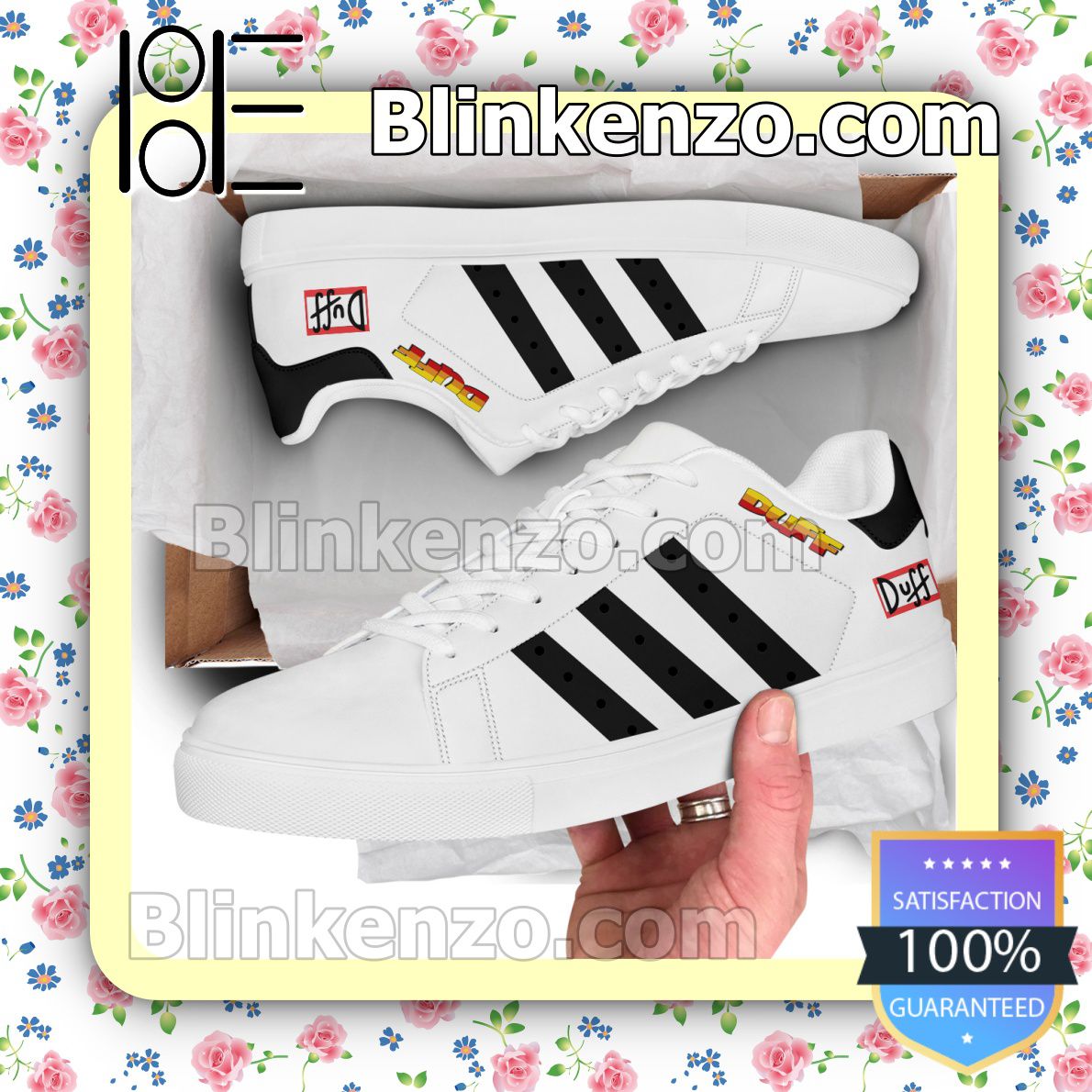 Present Duff Logo Brand Adidas Low Top Shoes