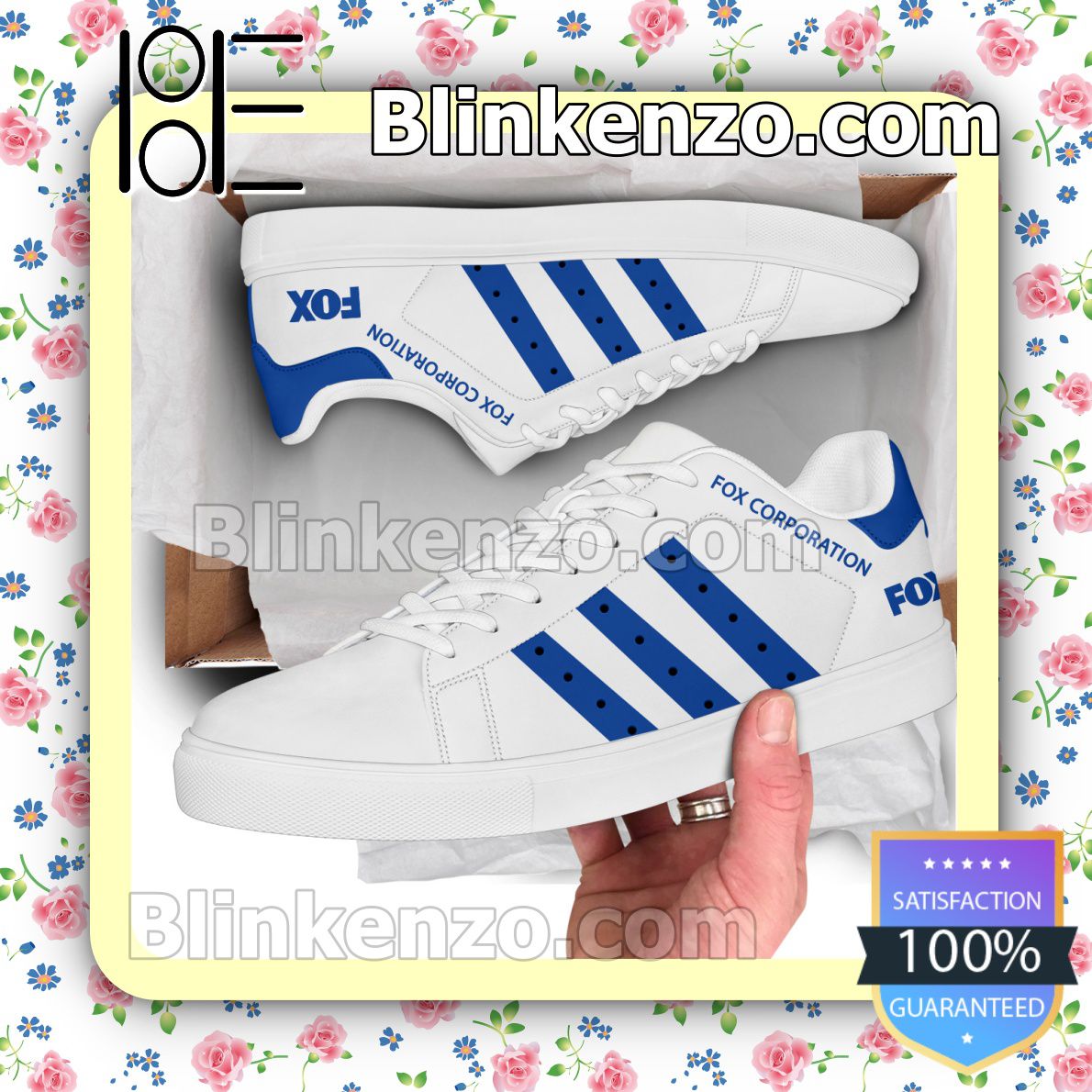 Fox Corporation Logo Brand Adidas Low Top Shoes