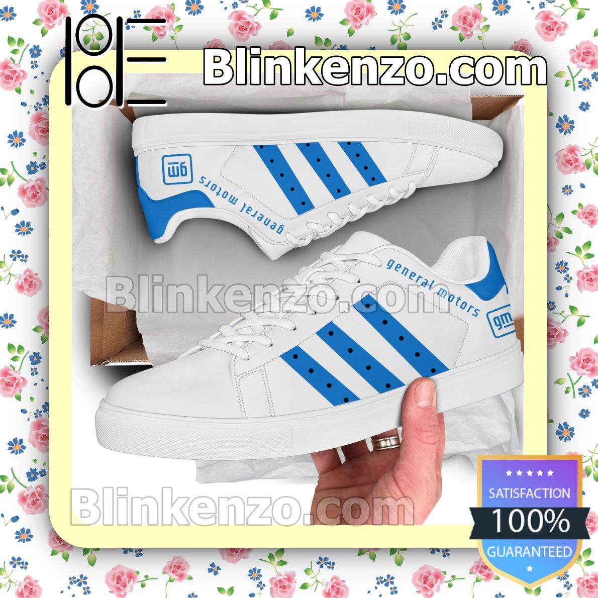 General Motors Logo Brand Adidas Low Top Shoes