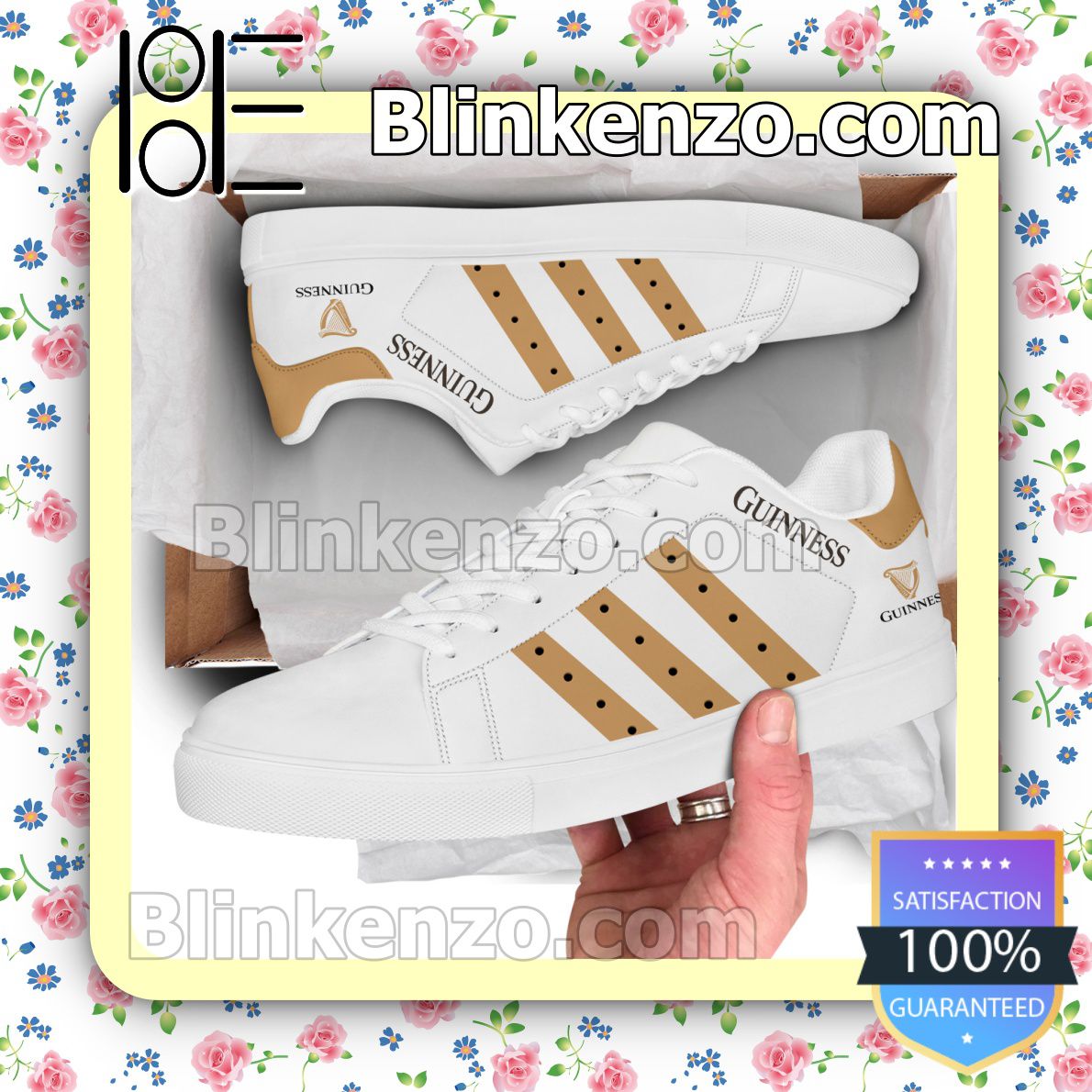 Near you Guinness Logo Brand Adidas Low Top Shoes