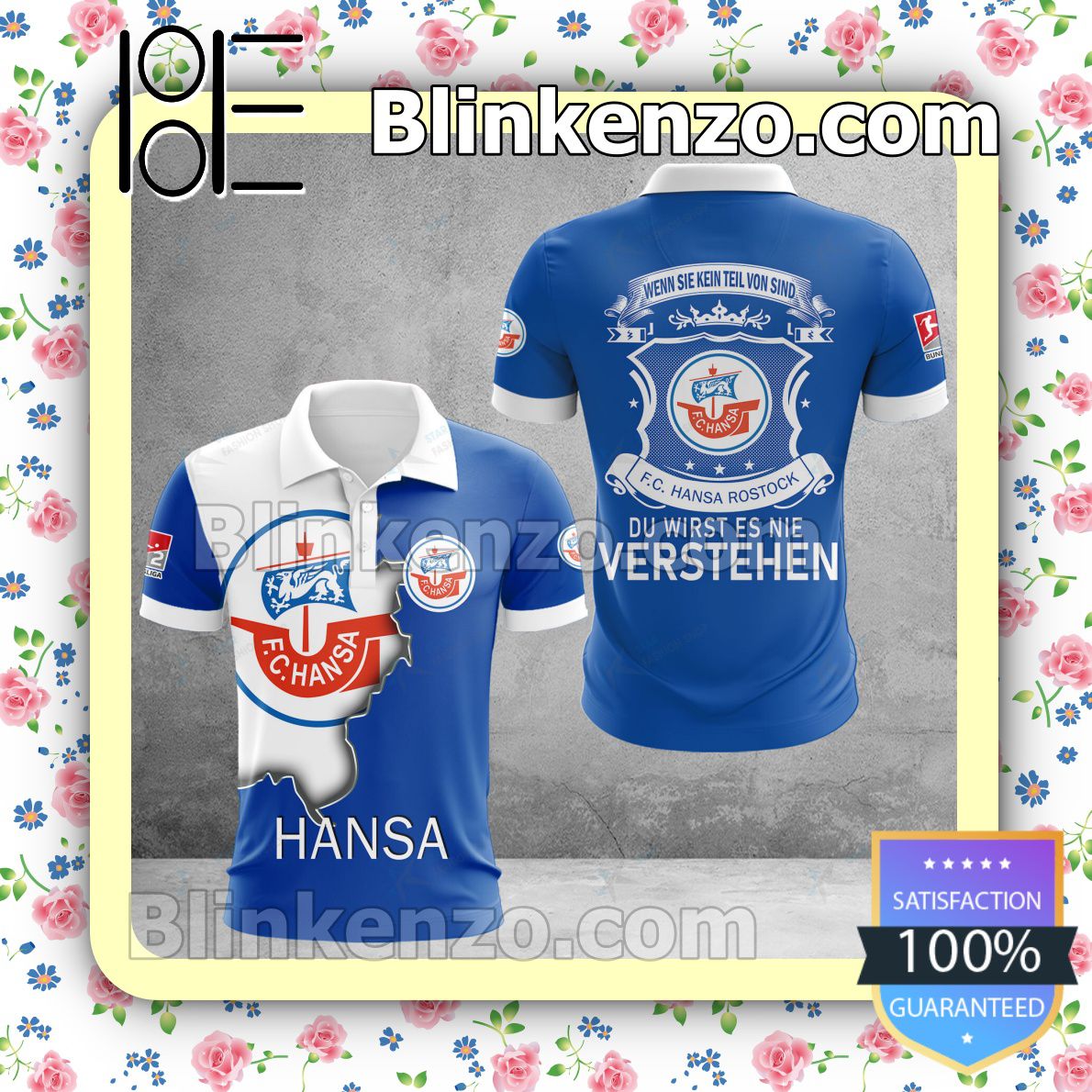 All Over Print Hansa Rostock T-shirt, Christmas Sweater