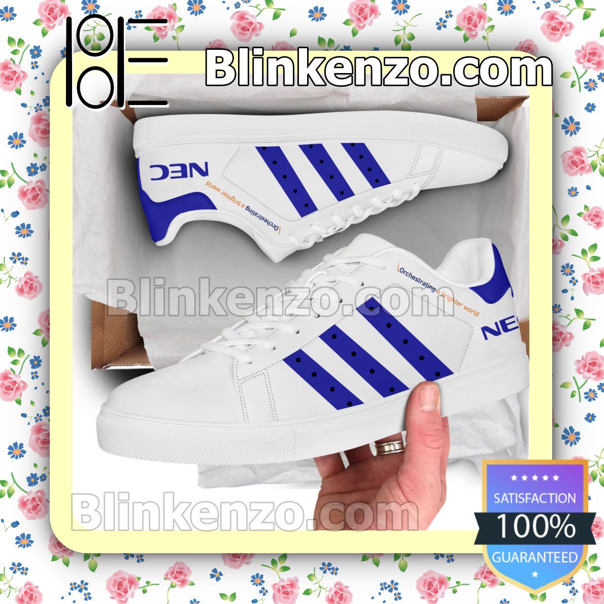 Great Quality NEC Logo Brand Adidas Low Top Shoes