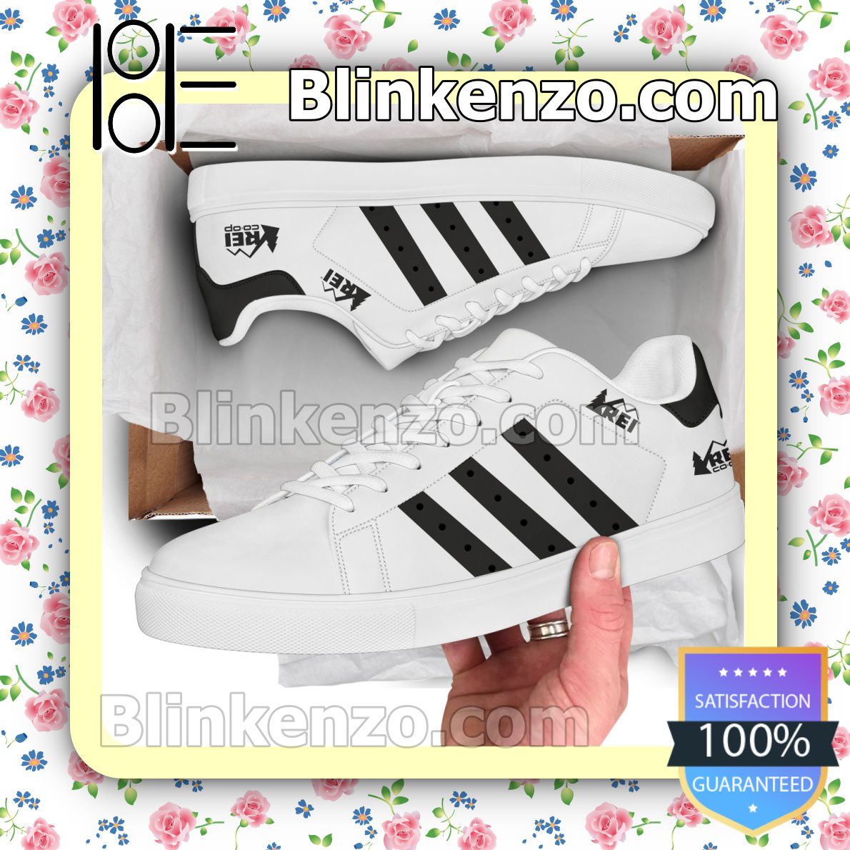 REI Logo Brand Adidas Low Top Shoes