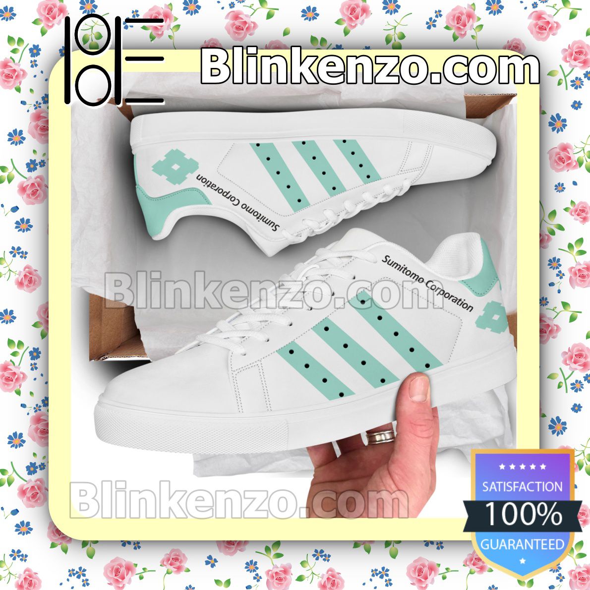 Cheap Sumitomo Group Logo Brand Adidas Low Top Shoes