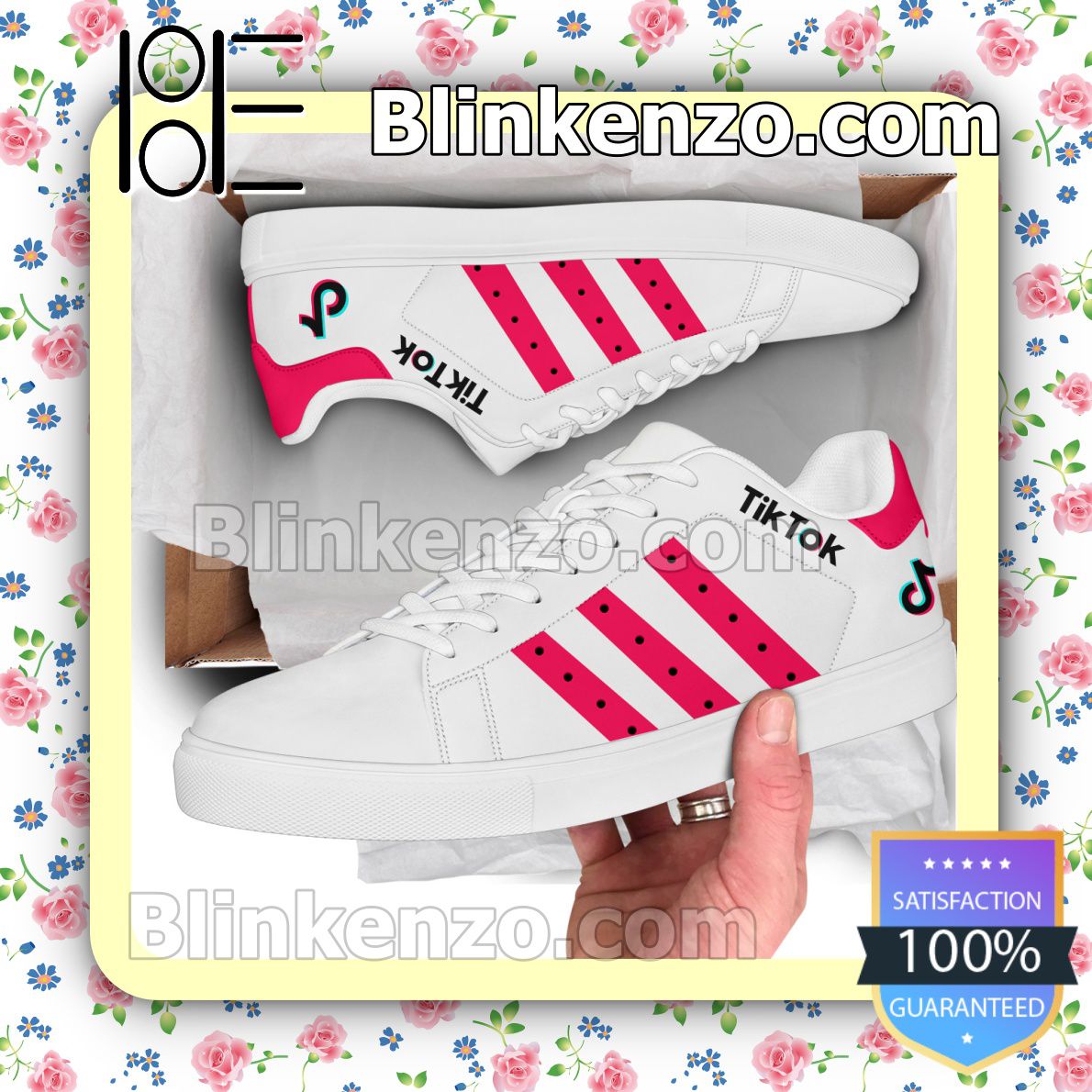 TikTok Logo Brand Adidas Low Top Shoes