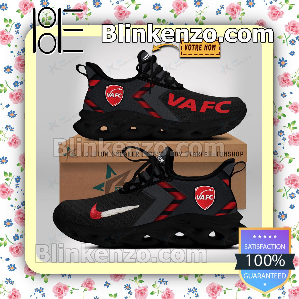 Great artwork! Valenciennes Football Club Go Walk Sports Sneaker