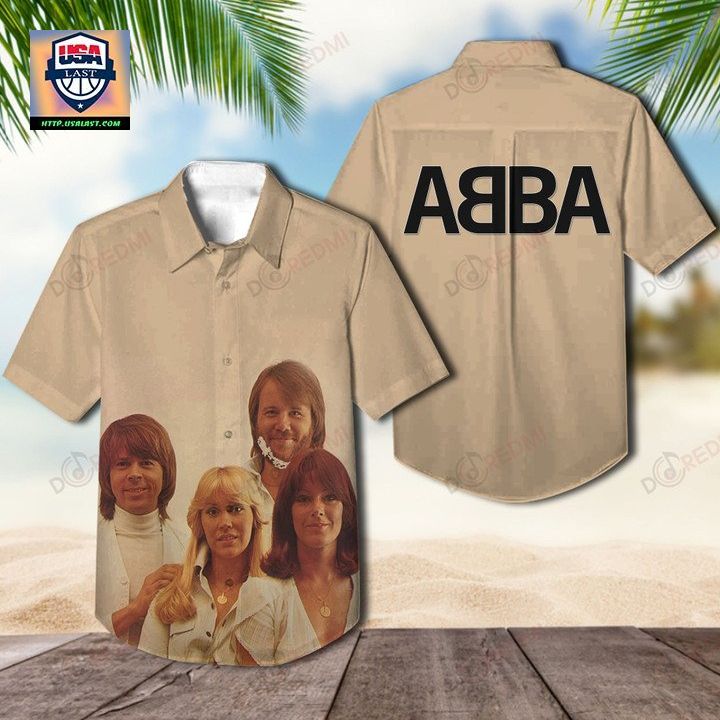 Abba Members Aloha Hawaiian Shirt - Rocking picture