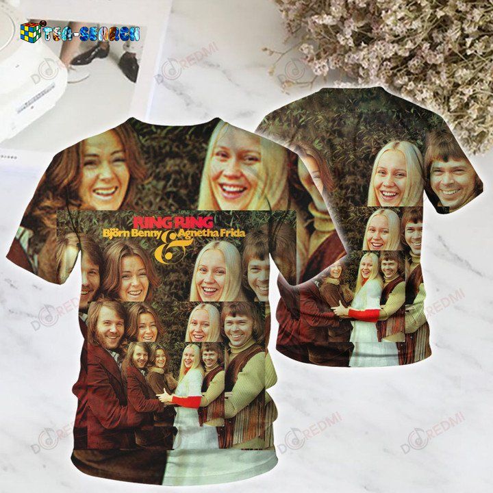 Best Quality Abba Ring Ring Album Cover Short Sleeve Shirt