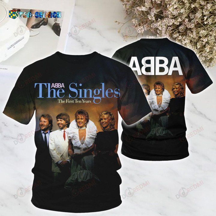 Unique Abba The Singles The First Ten Years Album Cover Short Sleeve Shirt