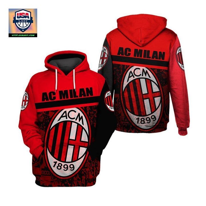 Hot AC Milan FC 3D All Over Printed Shirt Hoodie