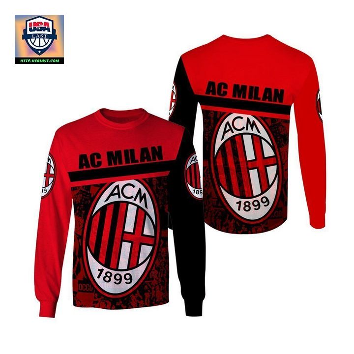 AC Milan FC 3D All Over Printed Shirt Hoodie - It is more than cute