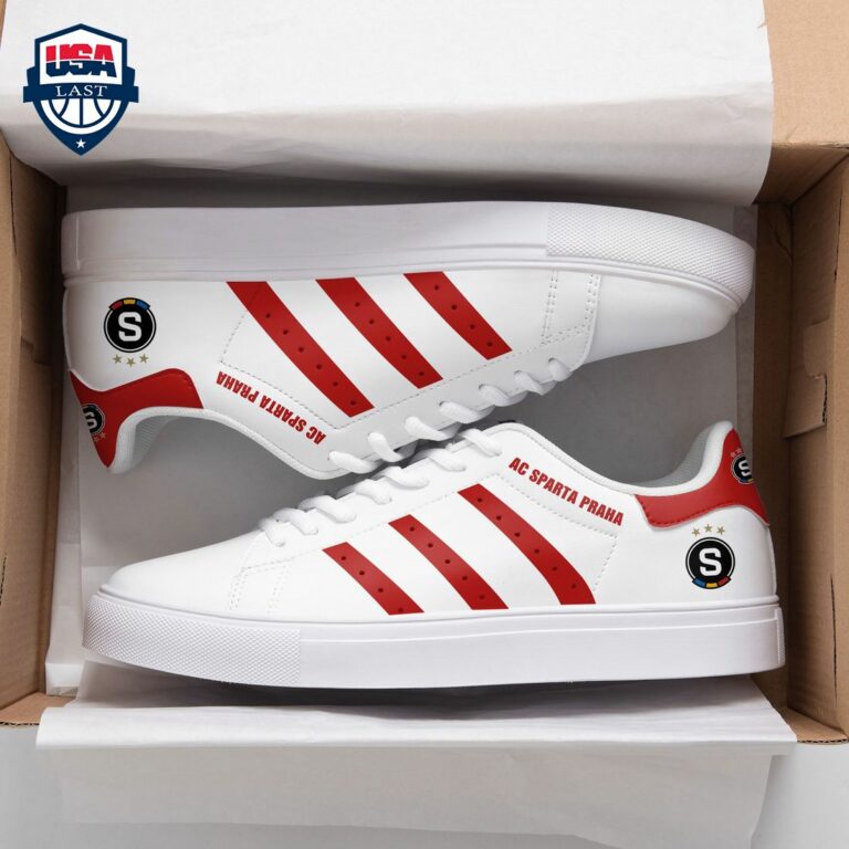 AC Sparta Praha Red Stripes Style 2 Stan Smith Low Top Shoes - Stand easy bro