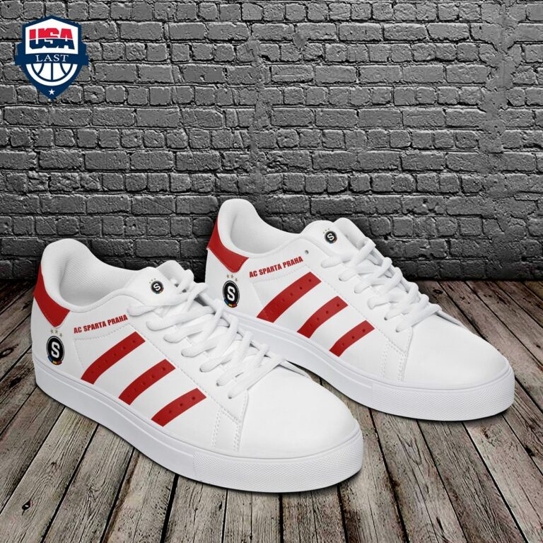 AC Sparta Praha Red Stripes Style 2 Stan Smith Low Top Shoes - Good look mam