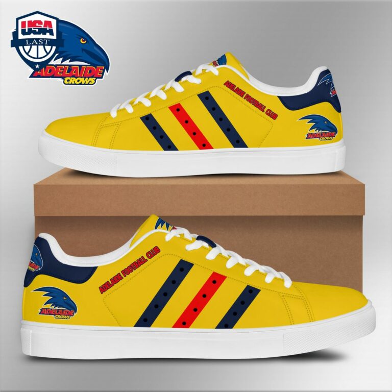 Adelaide Football Club Navy Red Stripes Stan Smith Low Top Shoes - Cutting dash