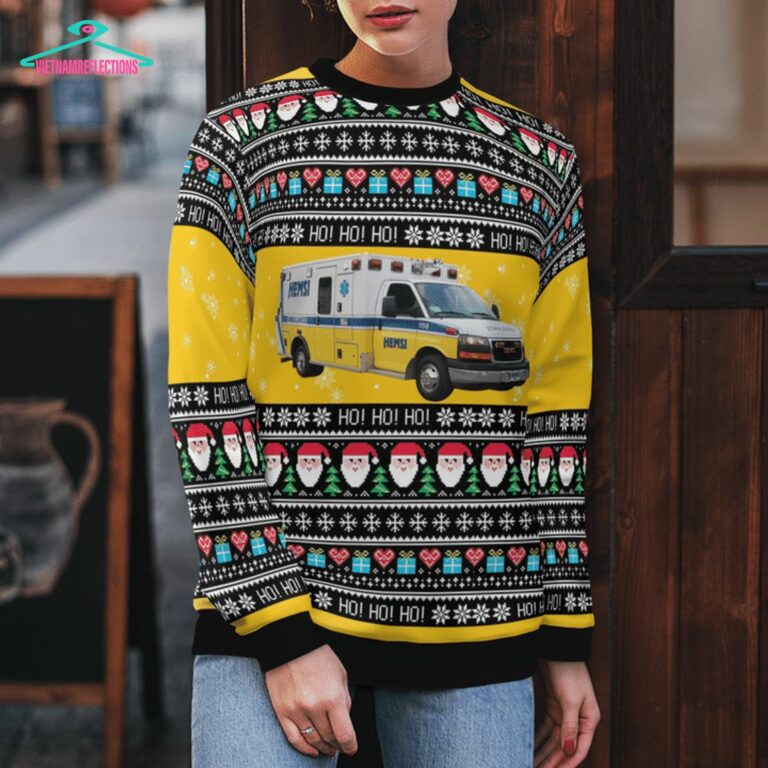 Alabama Huntsville EMS 3D Christmas Sweater - Hey! You look amazing dear