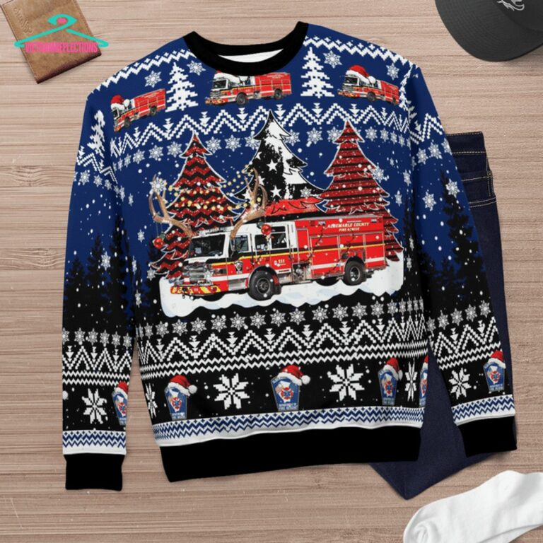 Albemarle County Fire Rescue 3D Christmas Sweater - I like your hairstyle