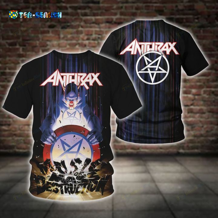 Luxurious Anthrax Band Music of Mass Destruction 3D T-Shirt