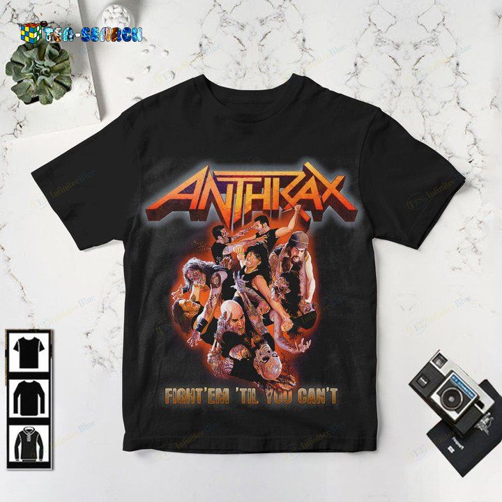 Anthrax Fight 'Em 'Til You Can't All Over Print Shirt - Stunning