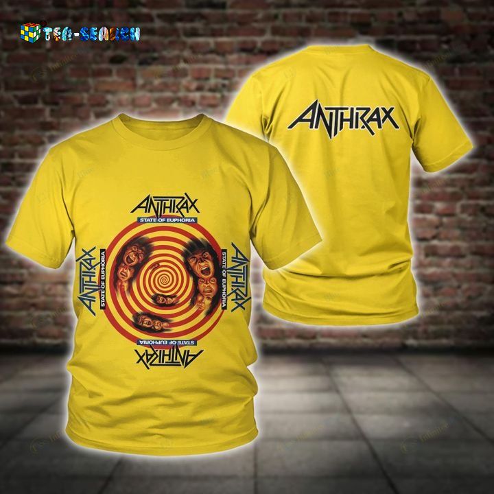 Anthrax Heavy Metal Band State of Euphoria 3D T-Shirt - Good look mam
