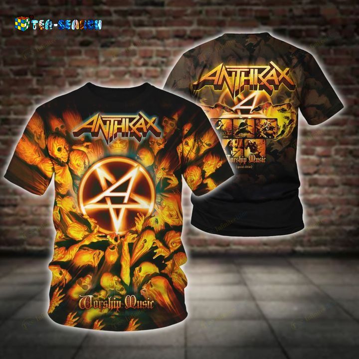 Esty Anthrax Heavy Metal Band Worship Music 2011 3D T-Shirt