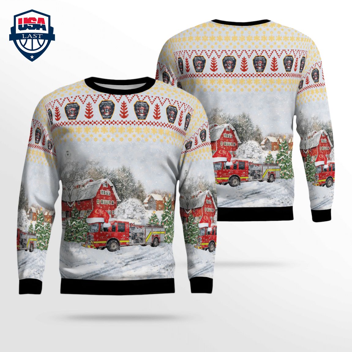 Arkansas Beaver Lake Fire Department 3D Christmas Sweater