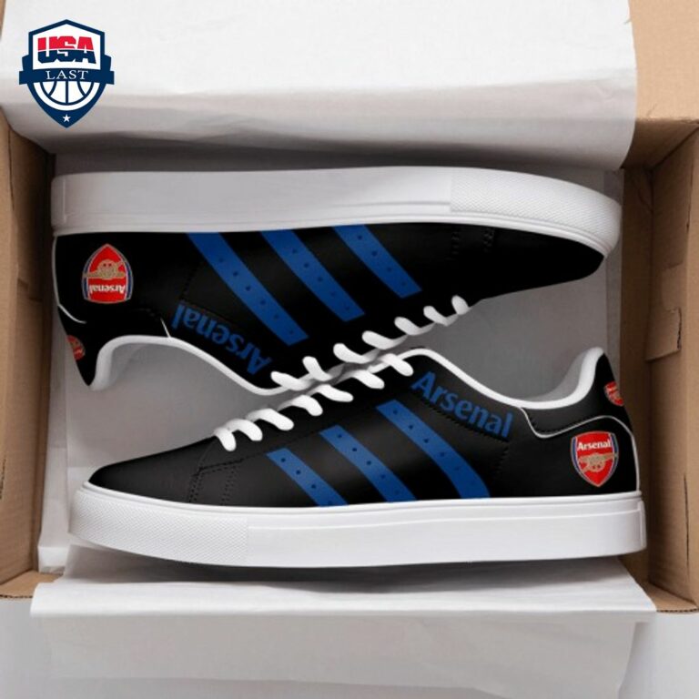 Arsenal FC Navy Stripes Style 2 Stan Smith Low Top Shoes - It is more than cute